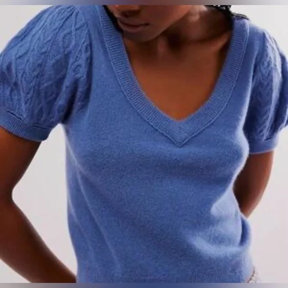 5. NWT Free People Annabel Cashmere Shirt - Picture 5 of 5